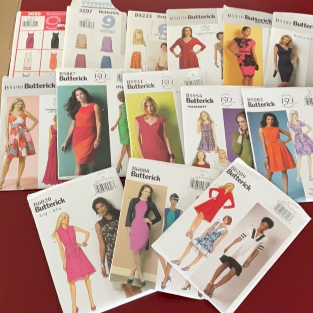 11 BUTTERICK PATTERNS 2001 through 2015